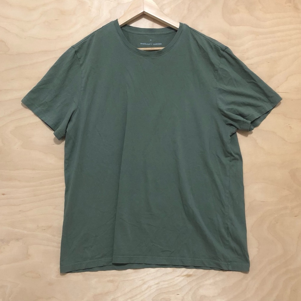 Everlane Men's Crew Tee in Sage Green XL Organic Cotton - Picture 1 of 5